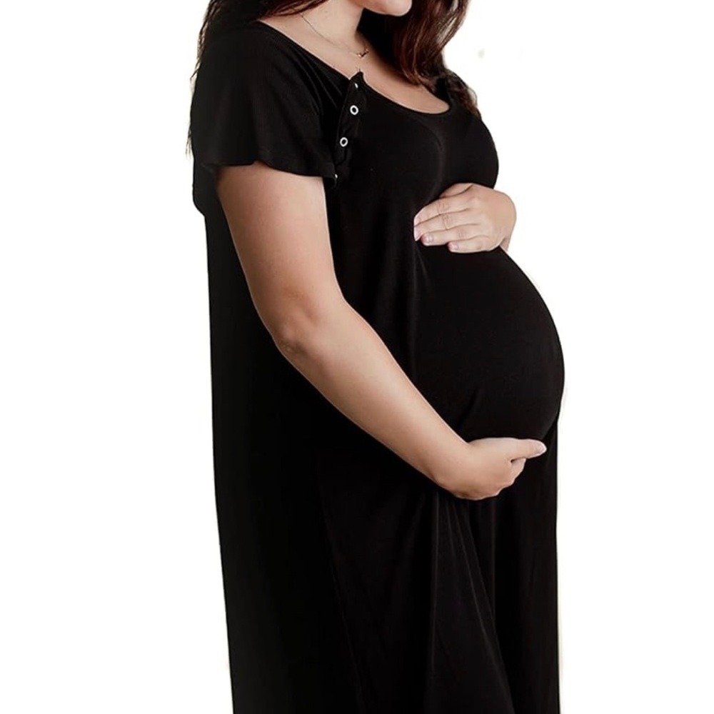 Three Little Tots Mommy Gown-Nursing, Hospital, Maternity Nightgown-Size 3-LG/XL